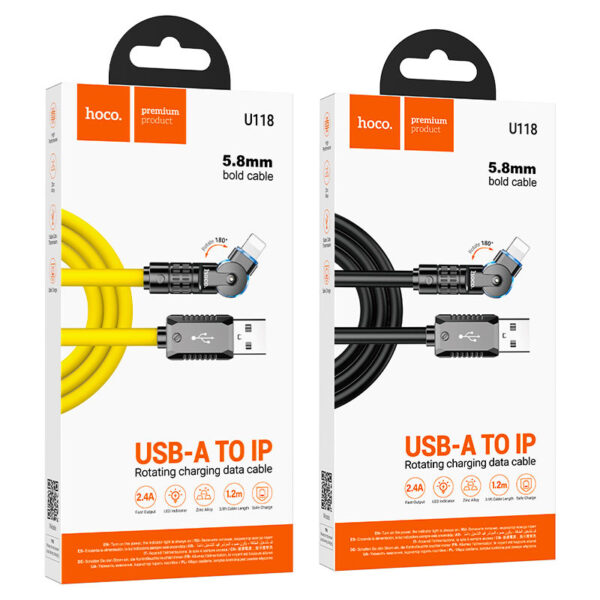 Cable Hoco U118 usb-IPH 5.8 mm